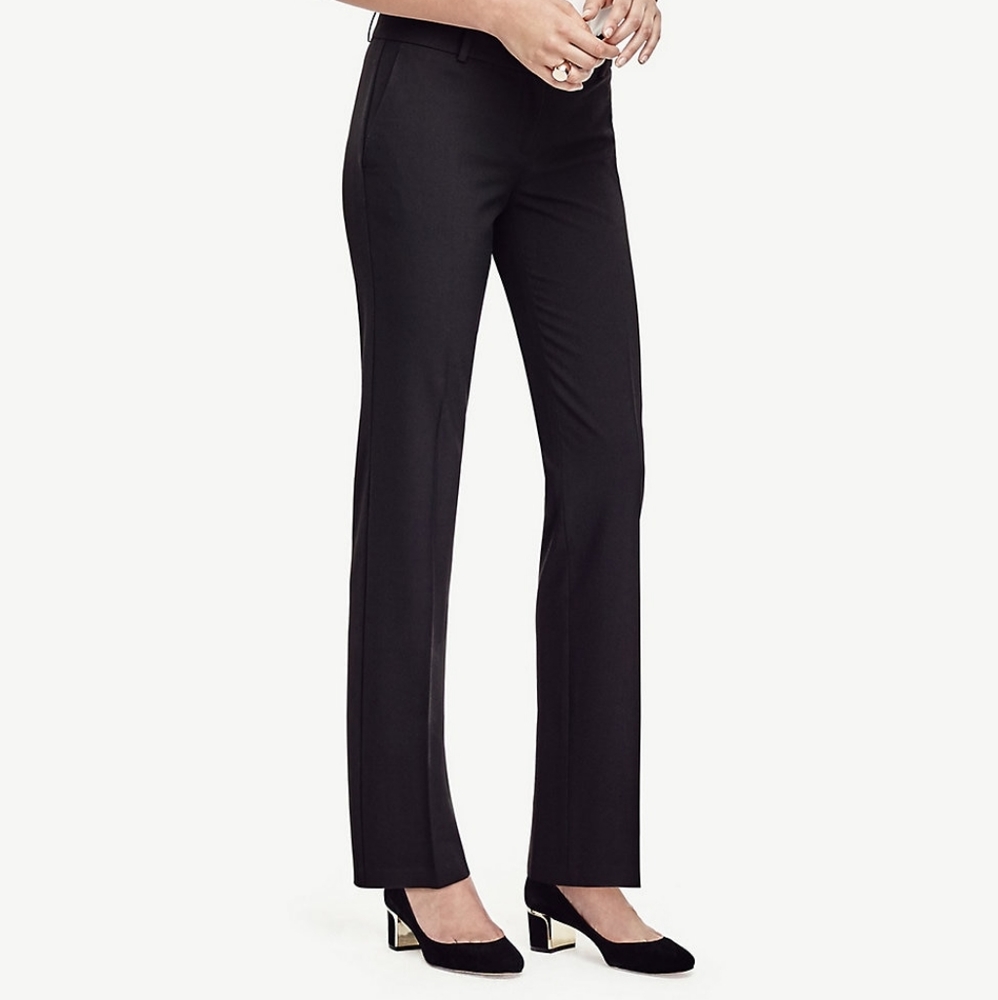 Ann Taylor Curvy Straight Pants Seasonless Stretch